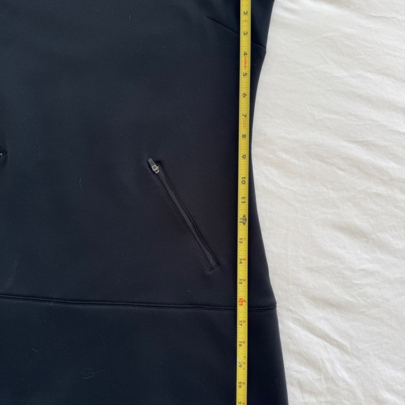 Athleta Black Sleeveless Tunic Dress Fleece Lined, Black, MP - Picture 7 of 8